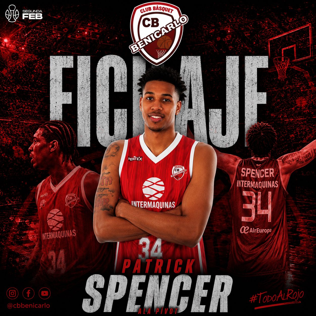 En este momento estás viendo FICHAJE: PATRICK SPENCER, PODERÍO FÍSICO PARA EL INTERMAQUINAS BENICARLÓ