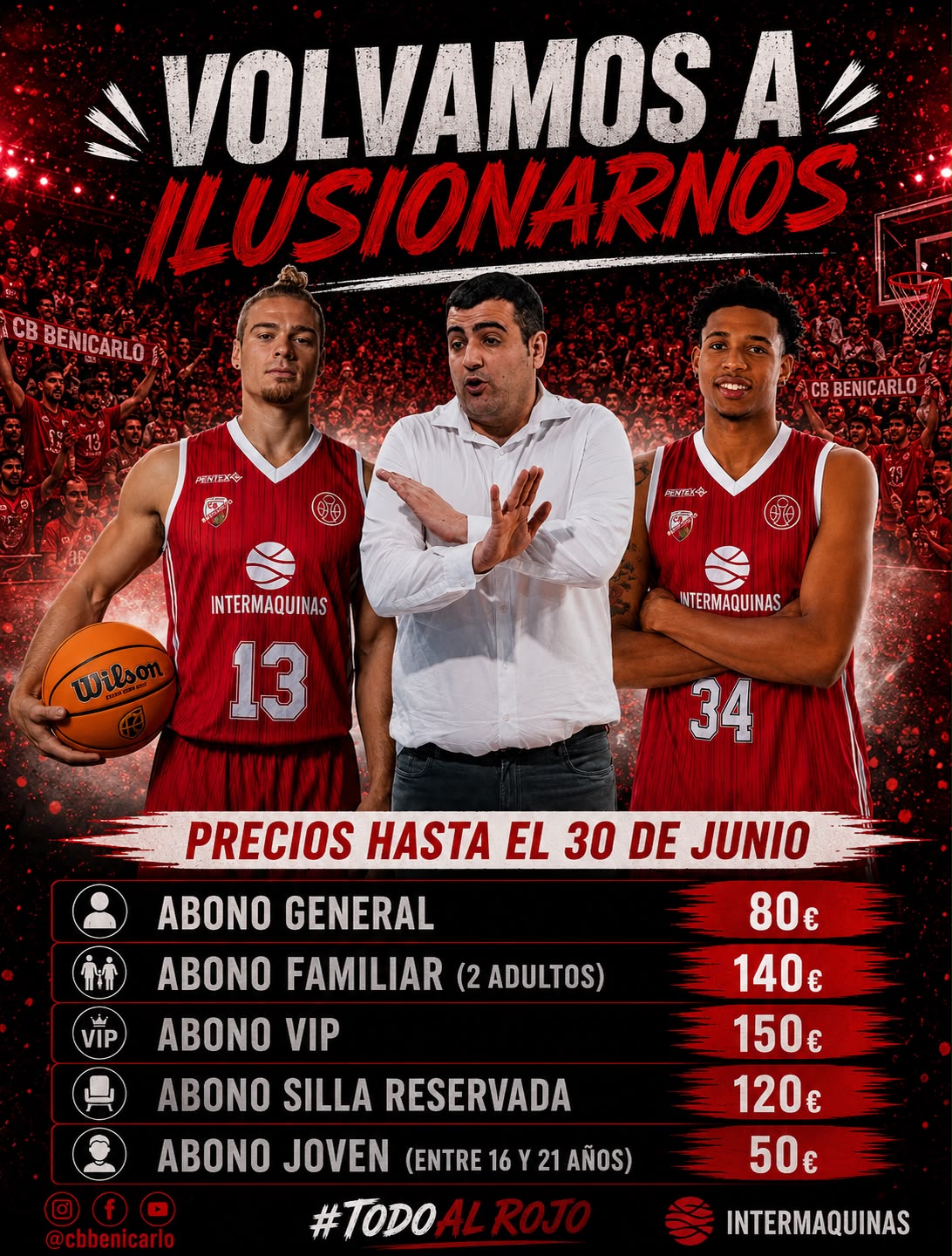En este momento estás viendo EL INTERMAQUINAS BENICARLÓ PRESENTA OFICIALMENTE LA CAMPAÑA DE SOCIOS PARA LA TEMPORADA 26-27