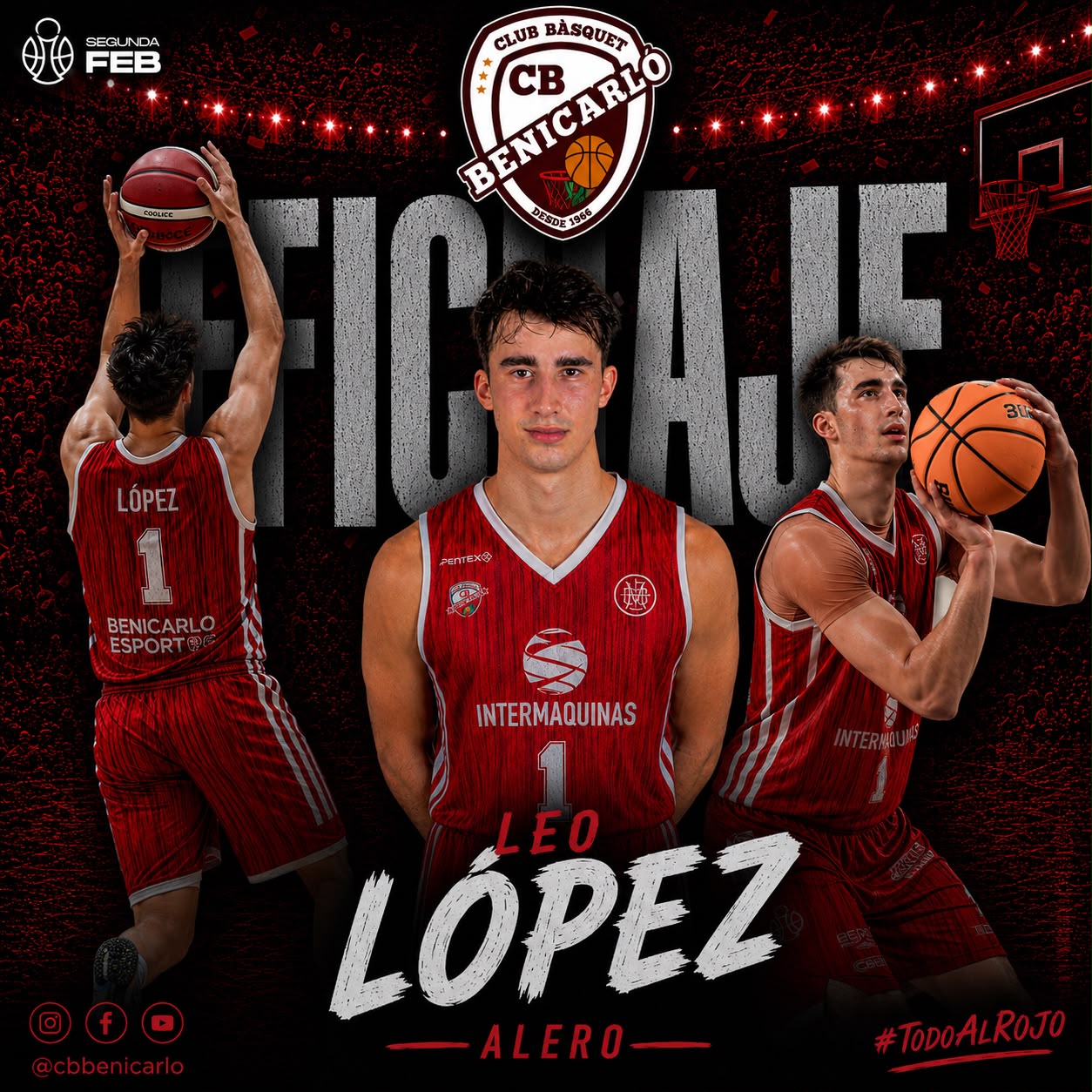 En este momento estás viendo LEO LÓPEZ, SÉPTIMO JUGADOR PARA EL INTERMAQUINAS BENICARLÓ