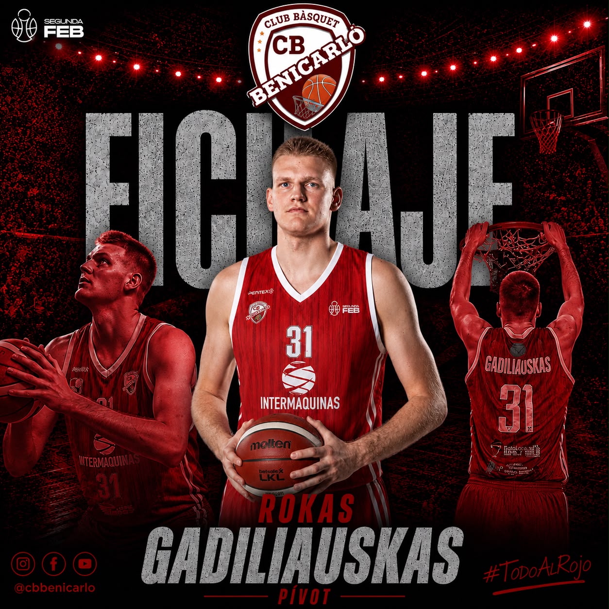 En este momento estás viendo FICHAJE: ROKAS GADILIAUSKAS SERÁ EL “TECHO” DEL INTERMAQUINAS BENICARLÓ