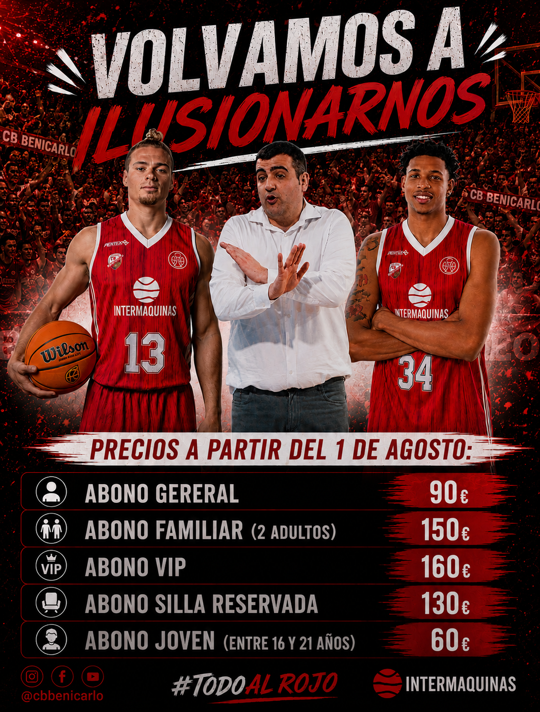 Lee más sobre el artículo EL INTERMAQUINAS BENICARLÓ PRESENTA OFICIALMENTE LA CAMPAÑA DE SOCIOS PARA LA TEMPORADA 26-27