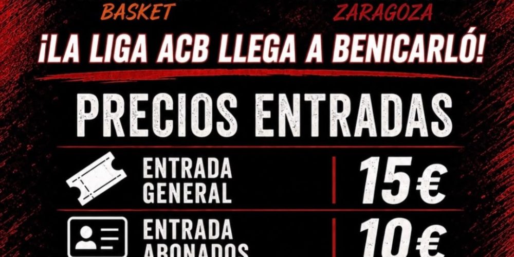 PARTIDO ACB EN BENICARLÓ: MÁS DE LA MITAD DE LAS ENTRADAS VENDIDAS EN LA PRIMERA SEMANA